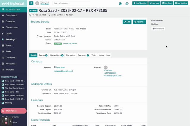 Bookings - Studio Gather - Tishman Speyer - Tripleseat (3)