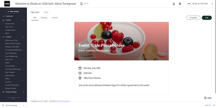 KB - Event Tile Confirmation