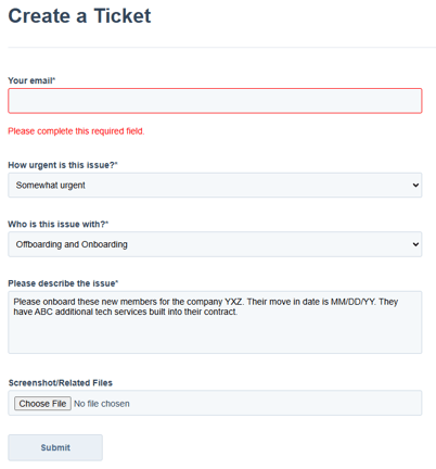 yardi - onboard template